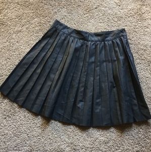Urban Outfitters faux leather pleated skirt!